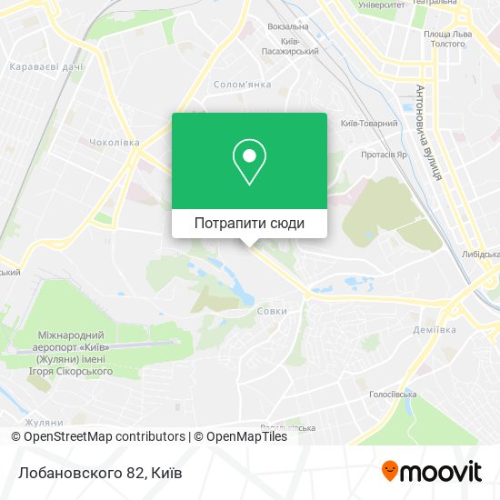 Карта Лобановского 82