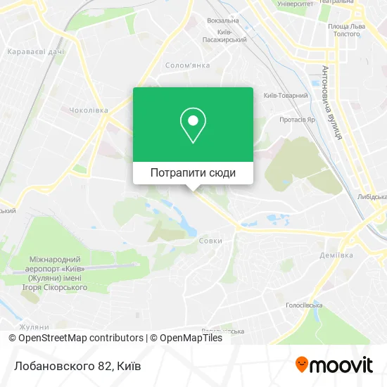 Карта Лобановского 82
