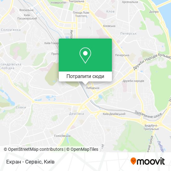 Карта Екран - Сервіс