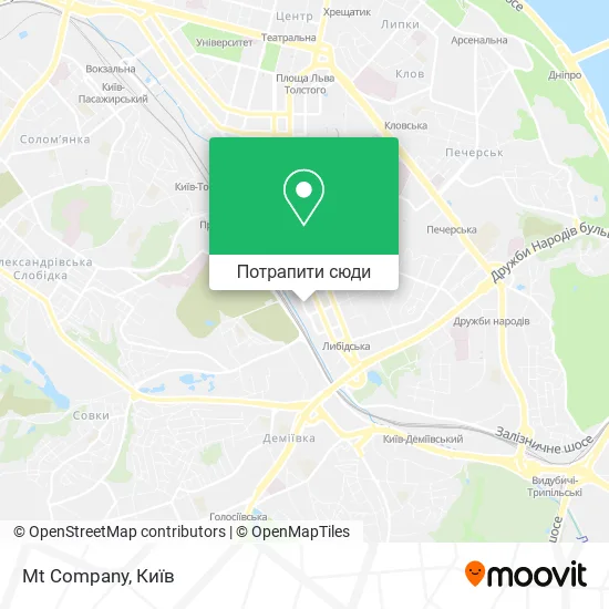 Карта Mt Company