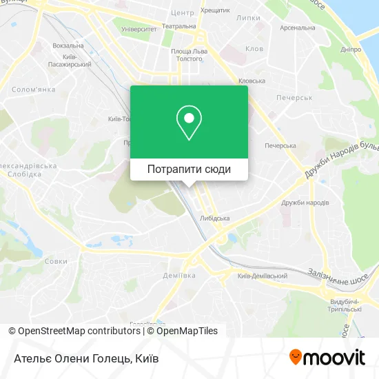 Карта Ательє Олени Голець