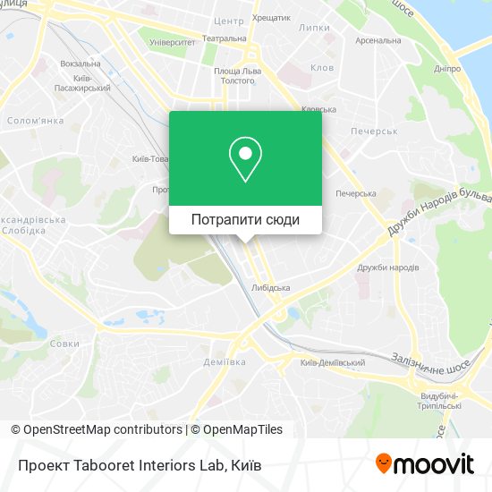Карта Проект Tabooret Interiors Lab