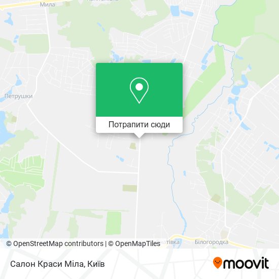 Карта Салон Краси Міла