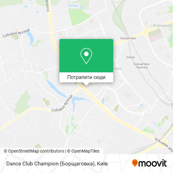 Карта Dance Club Champion (Борщаговка)
