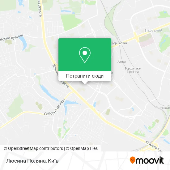 Карта Люсина Поляна