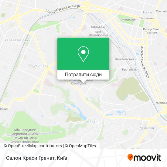 Карта Салон Краси Гранат