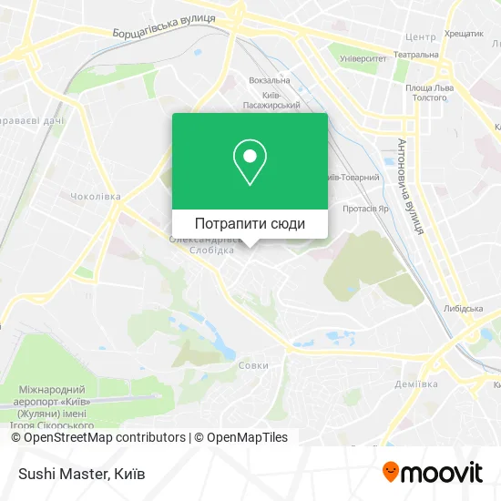 Карта Sushi Master