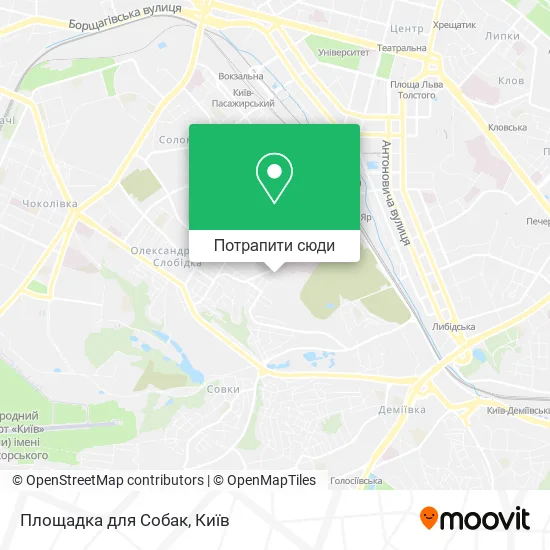 Карта Площадка для Собак