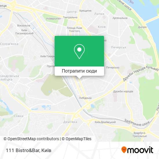 Карта 111 Bistro&Bar
