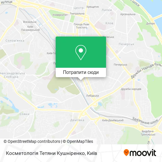 Карта Косметологія Тетяни Кушніренко