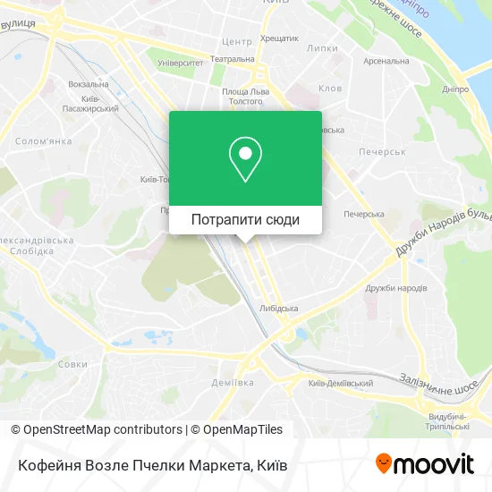 Карта Кофейня Возле Пчелки Маркета