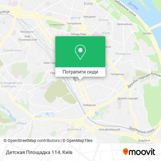 Карта Детская Площадка 114