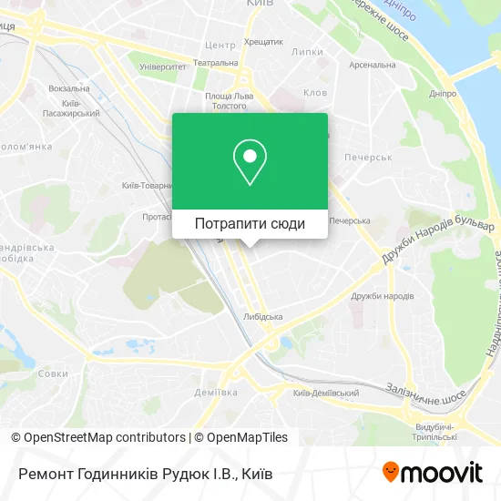 Карта Ремонт Годинників Рудюк І.В.