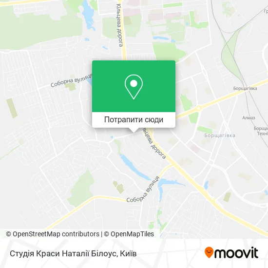 Карта Студія Краси Наталії Білоус