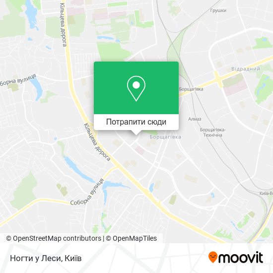 Карта Ногти у Леси