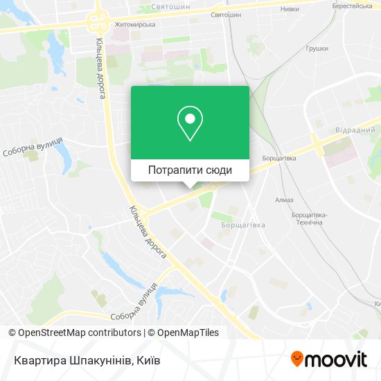 Карта Квартира Шпакунінів