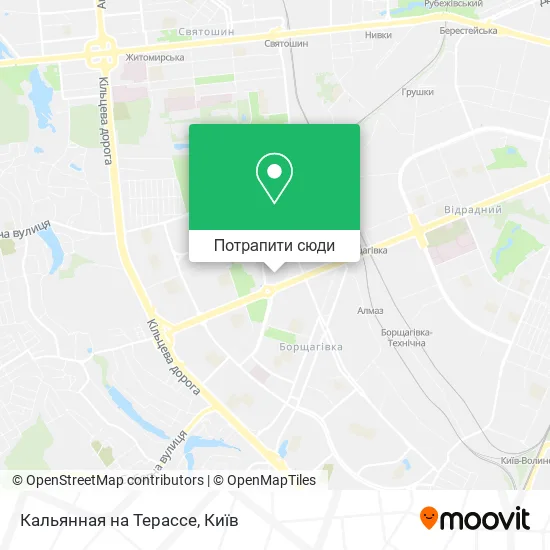 Карта Кальянная на Терассе