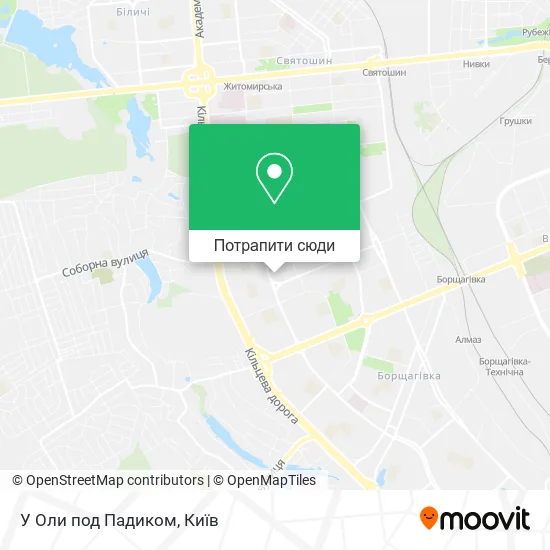 Карта У Оли под Падиком