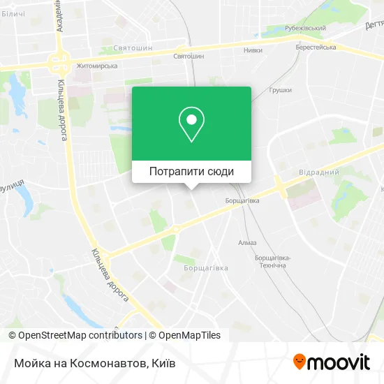 Карта Мойка на Космонавтов