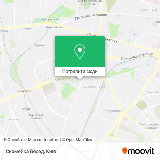 Карта Скамейка Бесед