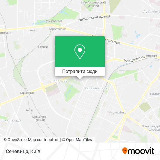 Карта Сечевица