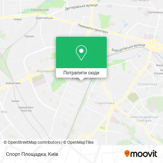 Карта Спорт Площадка