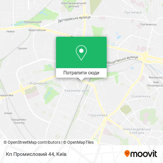 Карта Кп Промисловий 44