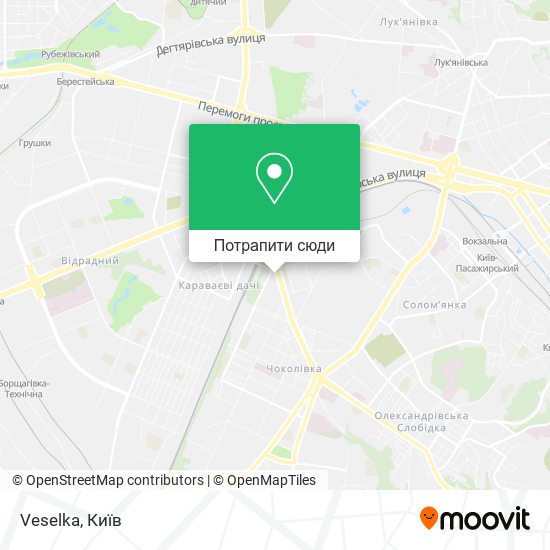 Карта Veselka