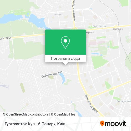 Карта Гуртожиток Куп 16 Поверх