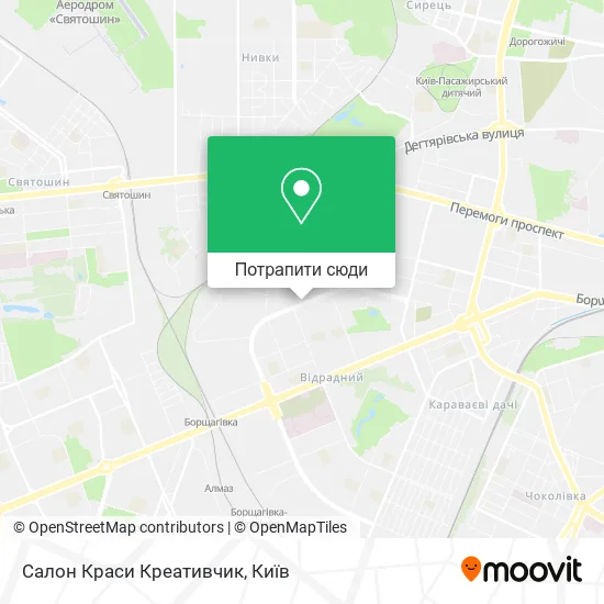 Карта Салон Краси Креативчик