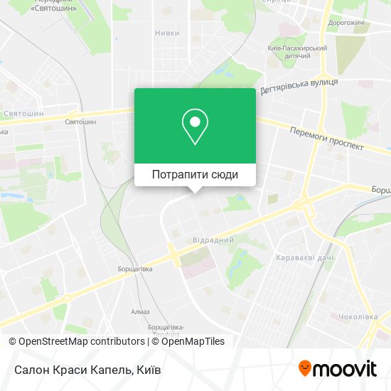 Карта Салон Краси Капель