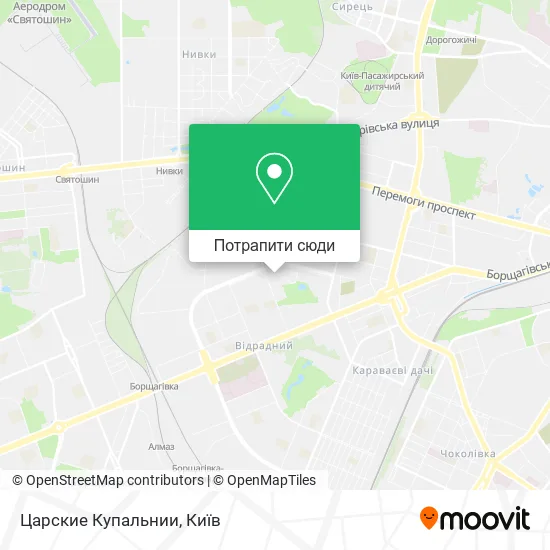 Карта Царские Купальнии