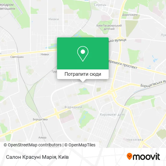 Карта Салон Красуні Марія