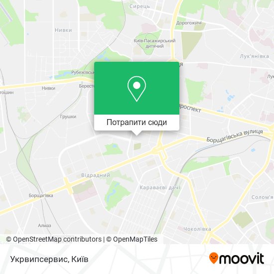 Карта Укрвипсервис