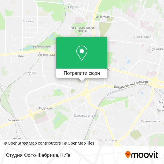Карта Студия Фото-Фабрика