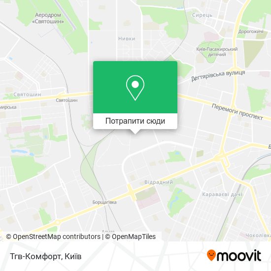 Карта Тгв-Комфорт