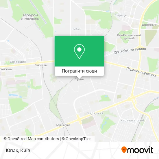 Карта Юпак