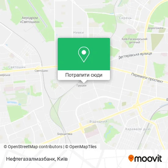 Карта Нефтегазалмазбанк