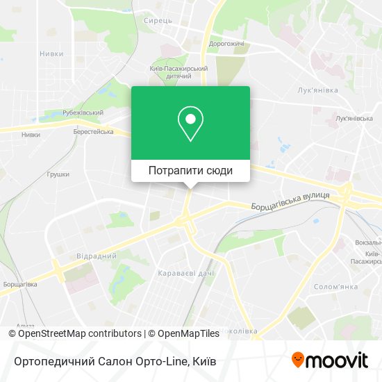 Карта Ортопедичний Салон Орто-Line