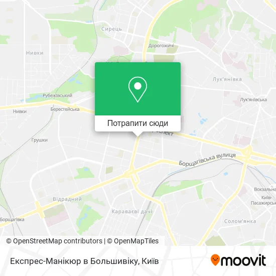 Карта Експрес-Манікюр в Большивіку
