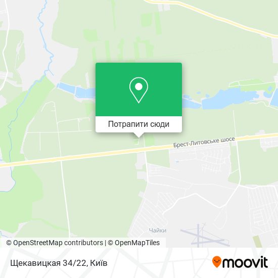 Карта Щекавицкая 34/22