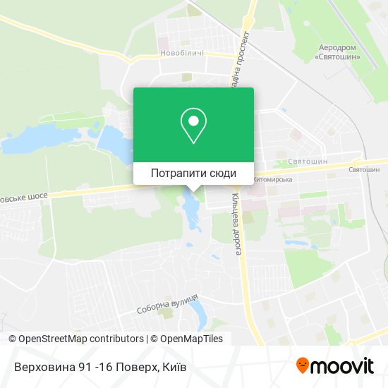 Карта Верховина 91 -16 Поверх