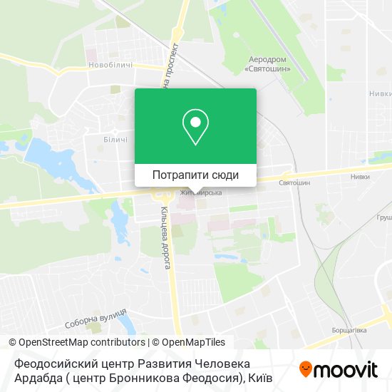 Карта Феодосийский центр Развития Человека Ардабда ( центр Бронникова Феодосия)