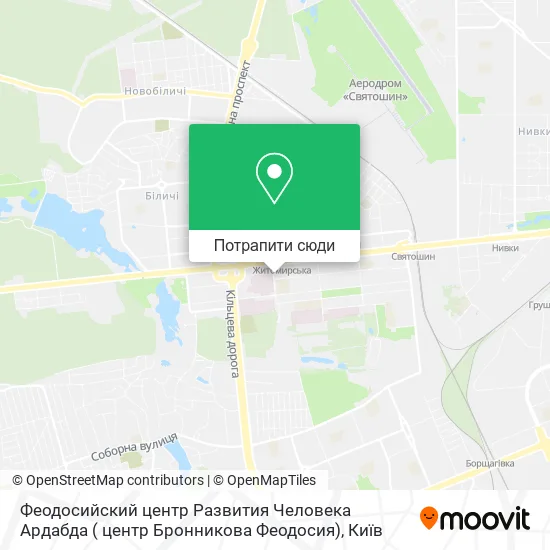 Карта Феодосийский центр Развития Человека Ардабда ( центр Бронникова Феодосия)