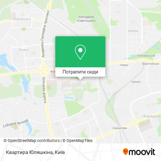 Карта Квартира Юляшкіна