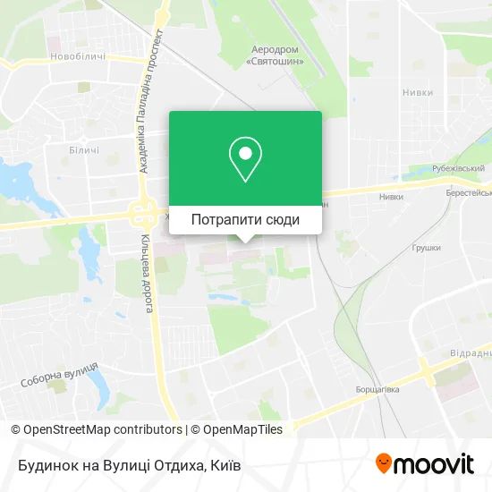 Карта Будинок на Вулиці Отдиха