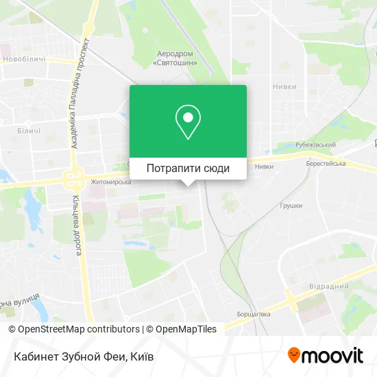 Карта Кабинет Зубной Феи