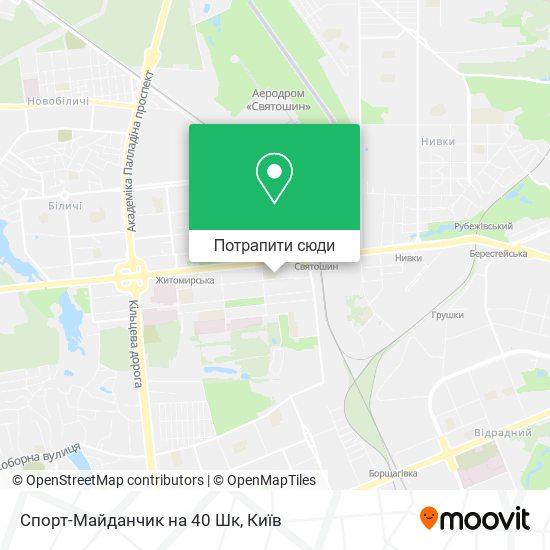 Карта Спорт-Майданчик на 40 Шк