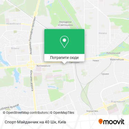 Карта Спорт-Майданчик на 40 Шк