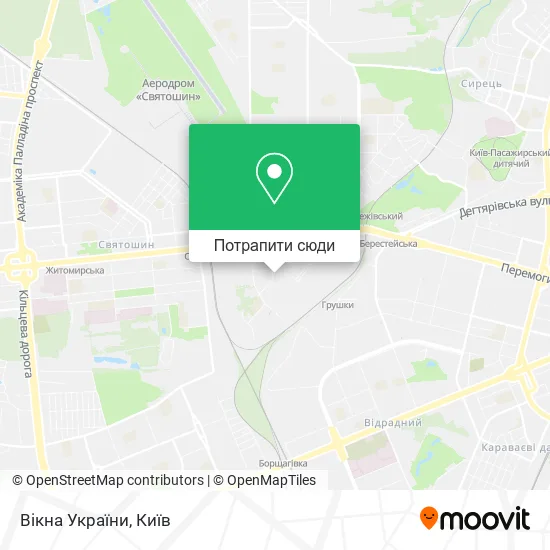 Карта Вікна України